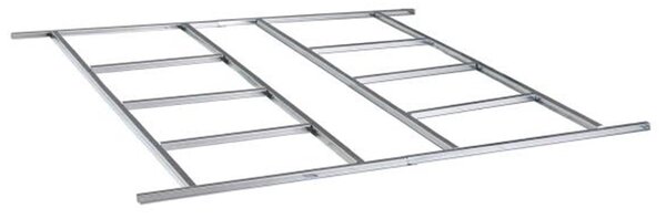 Základňa BBSH-4 pre záhradný domček BestBerg ZDSL-4 / 116 x 216 cm / oceľ / strieborná