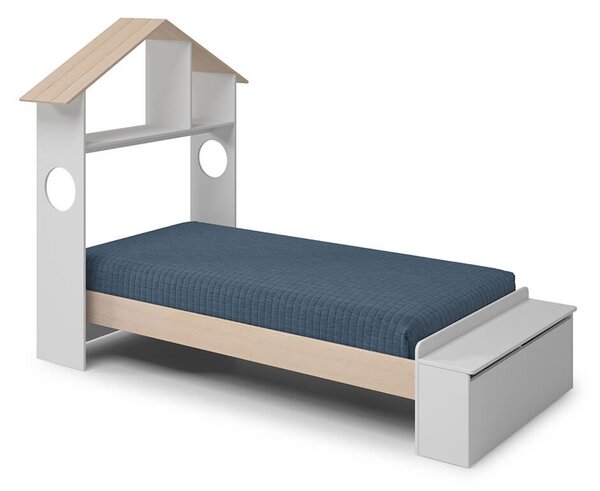 MUZZA Detská posteľ sadeo 90 x 190 cm biela