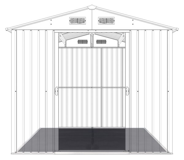 Podlaha BBFL-ZDB7 pre záhradný domček BestBerg ZDB-7 / 211 x 282 cm / čierna