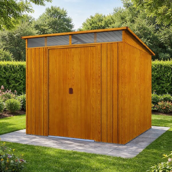 Záhradný domček BestBerg ZD-808RW / 5,6 m² / 236 × 238 × 203 cm / dekor dreva