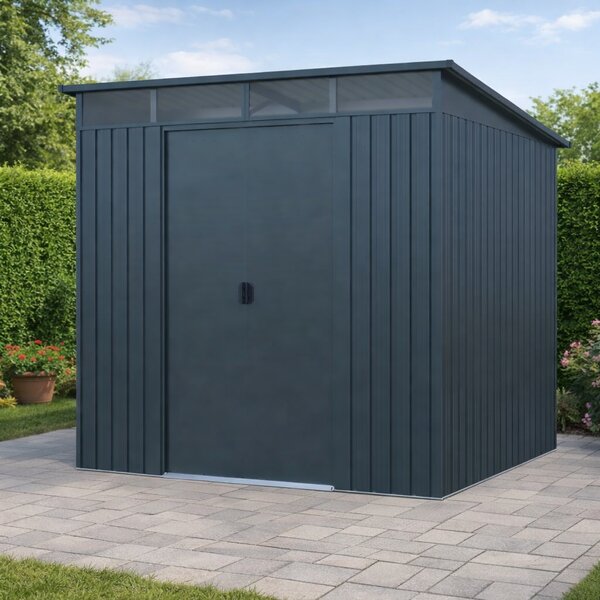 Záhradný domček BestBerg ZD-808G / 5,6 m² / 236 × 238 × 203 cm / sivá
