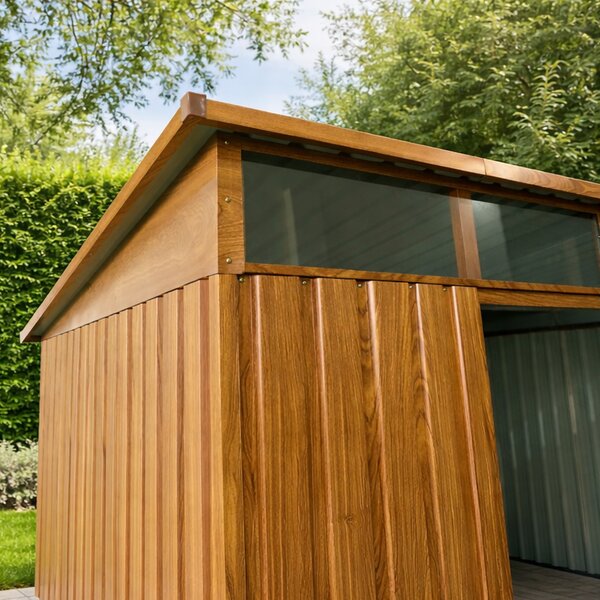 Záhradný domček BestBerg ZD-808RW / 5,6 m² / 236 × 238 × 203 cm / dekor dreva