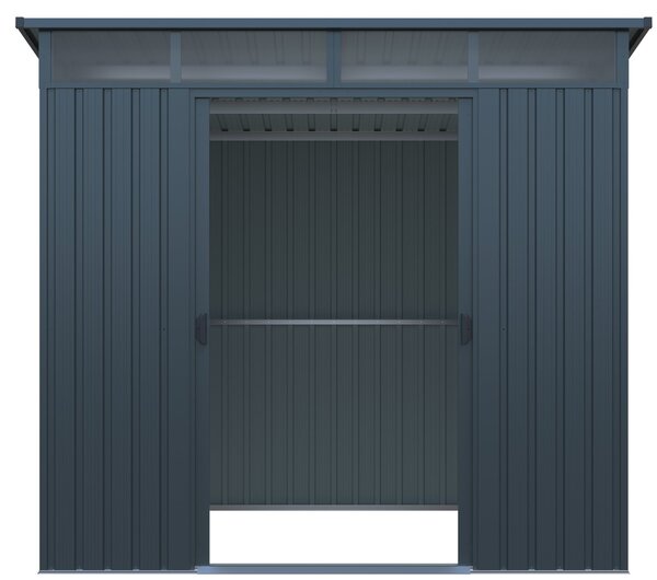Záhradný domček BestBerg ZD-808G / 5,6 m² / 236 × 238 × 203 cm / sivá