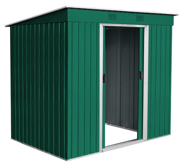 Záhradný domček BestBerg ZD-67GRW / 4,3 m² / 197 × 217 × 202 cm / zelená/biela
