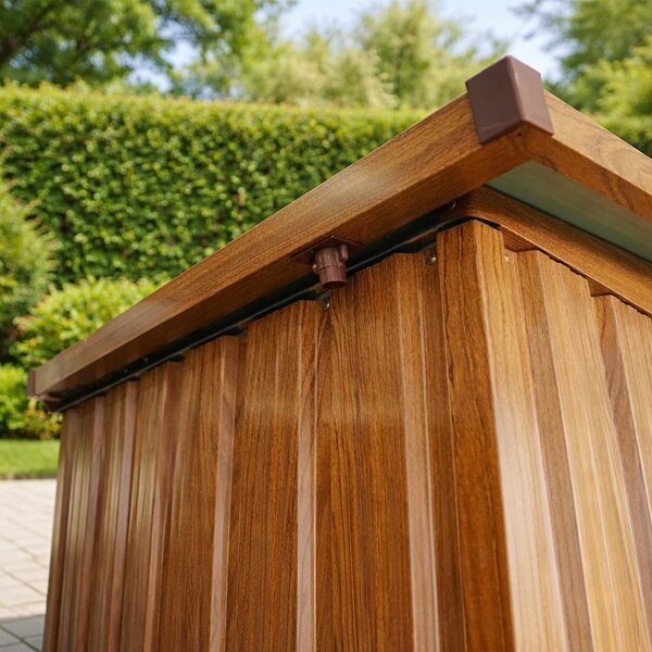 Záhradný domček BestBerg ZD-808RW / 5,6 m² / 236 × 238 × 203 cm / dekor dreva