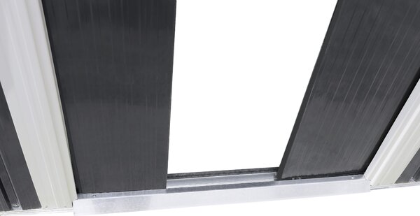 Záhradný domček BestBerg BBSH-1208A / 10,1 m² / 389 x 260 x 202 cm / antracitová/biela