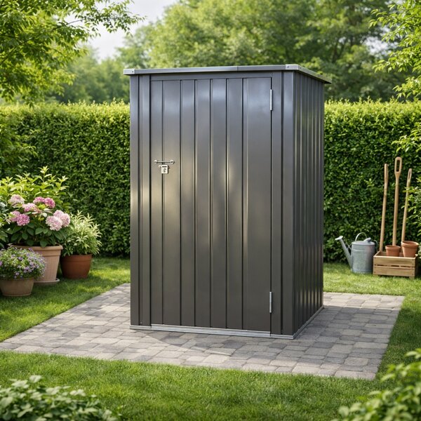 Záhradný domček BestBerg BBSH-001G / 0,93 m² / 90 x 160 x 103 cm / sivá
