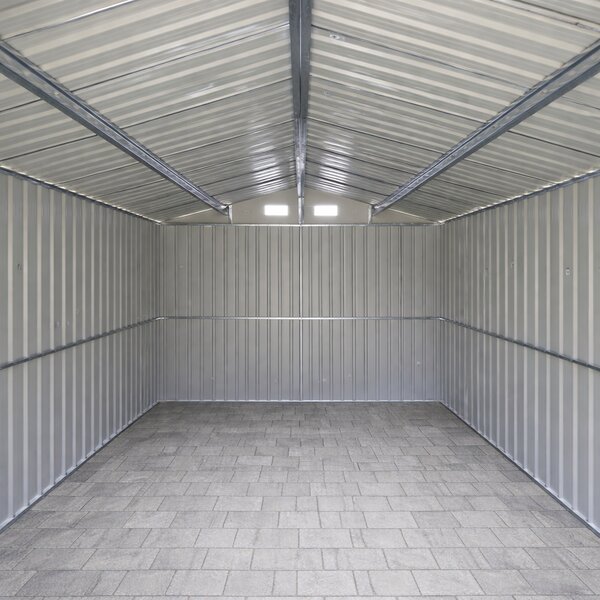 Záhradný domček BestBerg BBSH-1208A / 10,1 m² / 389 x 260 x 202 cm / antracitová/biela