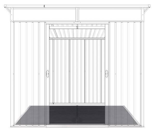 Podlaha BBFL-4 pre záhradný domček BestBerg ZDSL-4 / 168 x 216 cm / čierna