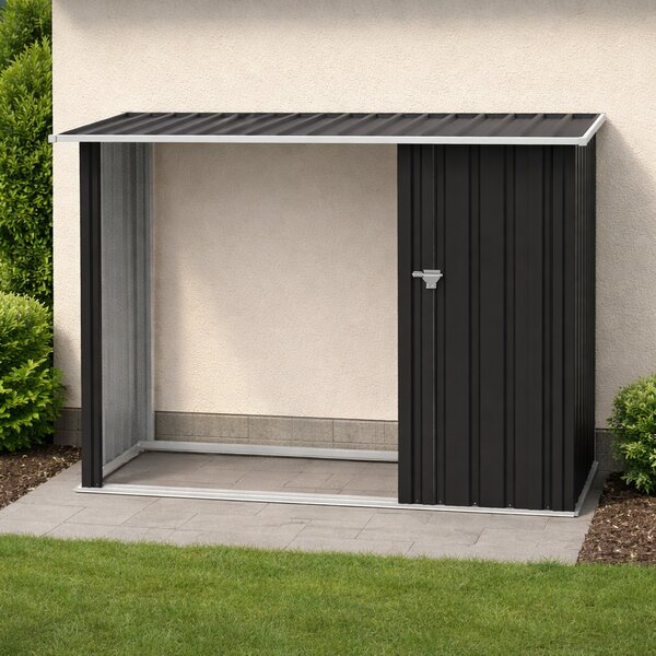 Záhradný domček BestBerg BBSH-002A / 2,6 m² / 249 x 160 x 103 cm / antracitová/biela