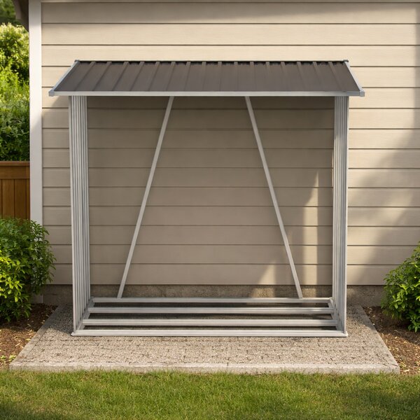 Záhradný drevník BestBerg BBSH-F001G / 1,35 m² / 163 x 83 x 154 cm / sivá