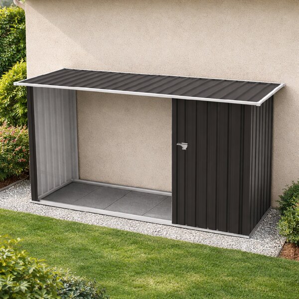 Záhradný domček BestBerg BBSH-002A / 2,6 m² / 249 x 160 x 103 cm / antracitová/biela