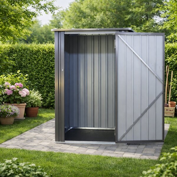 Záhradný domček BestBerg BBSH-001G / 0,93 m² / 90 x 160 x 103 cm / sivá