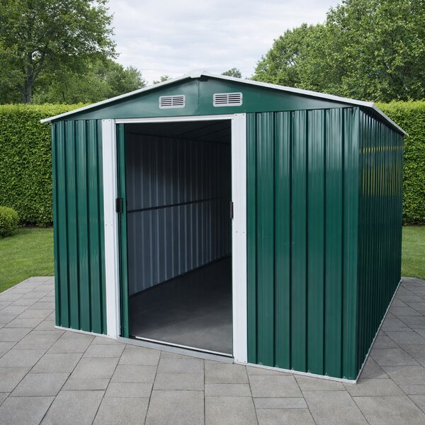 Záhradný domček BestBerg BBSH-1208GR / 10,1 m² / 389 x 260 x 202 cm / zelená