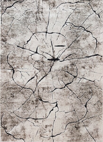 Oválny koberec Miami 129 BEIGE – béžový so vzorom Rozmer: 120x180 cm