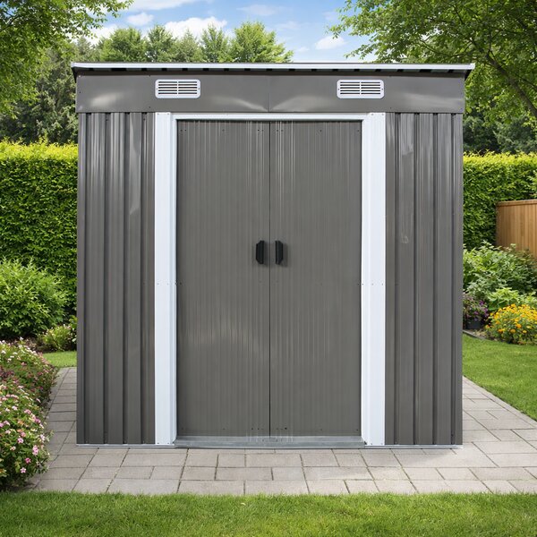 Záhradný domček BestBerg BBSH-407G / 2,8 m² / 130 x 213 x 191 cm / sivá