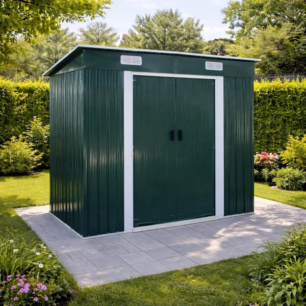 Záhradný domček BestBerg BBSH-407GR / 2,8 m² / 130 x 213 x 191 cm / zelená