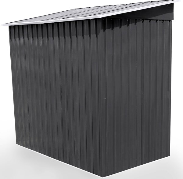 Záhradný domček BestBerg BBSH-406A / 2,25 m² / 121 x 194 x 192 cm / antracitová/biela