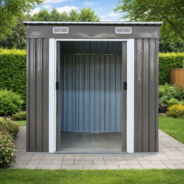 Záhradný domček BestBerg BBSH-407G / 2,8 m² / 130 x 213 x 191 cm / sivá
