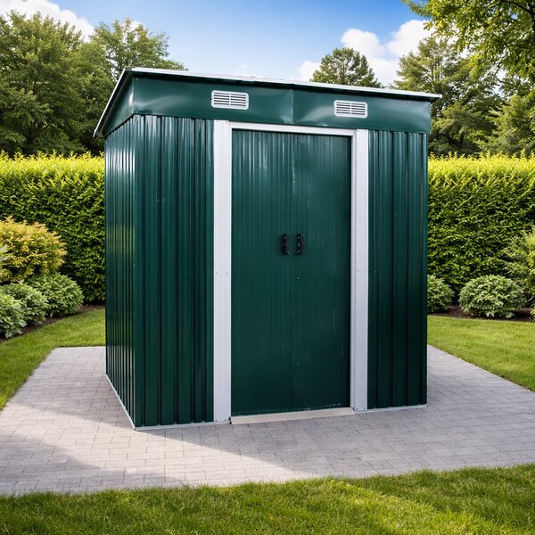 Záhradný domček BestBerg BBSH-406GN / 2,25 m² / 121 x 194 x 192 cm / zelená