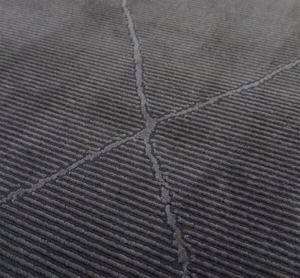 Koberec Zurich 1903 Dark Grey – sivý s geometrickým vzorom Rozmer: 140x190 cm