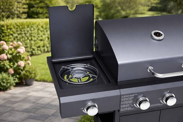 Plynový gril BestBerg BBBQ-27SB / 4 horáky / 11,6 kW / čierna