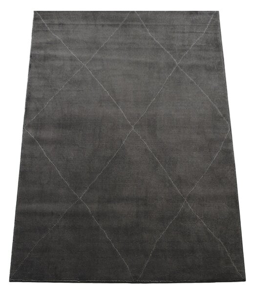 Koberec Zurich 1903 Dark Grey – sivý s geometrickým vzorom Rozmer: 140x190 cm