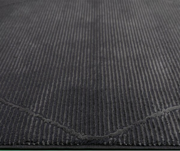 Koberec Zurich 1903 Dark Grey – sivý s geometrickým vzorom Rozmer: 140x190 cm