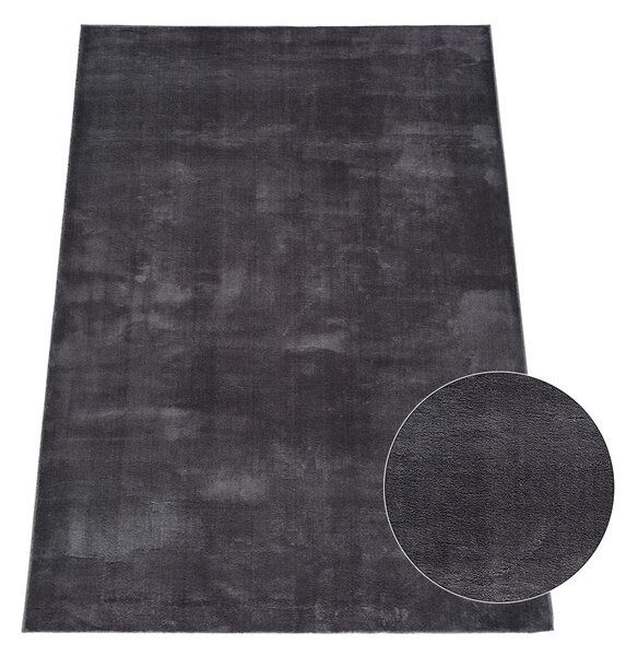 Shaggy koberec Rabbit 62 Anthracite – viacfarebný obdĺžnik Rozmer: 40x60 cm