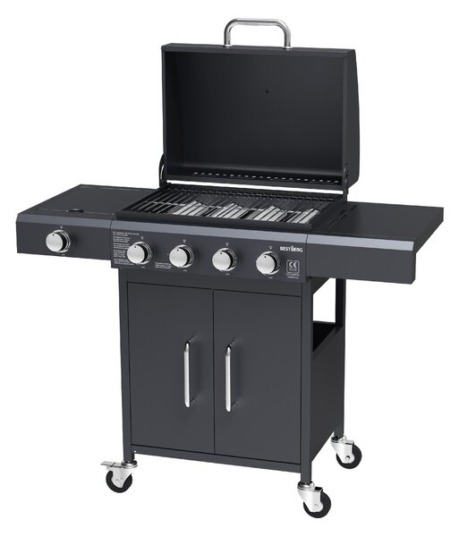 Plynový gril BestBerg BBBQ-28SB / 5 horákov / 14,4 kW / čierna