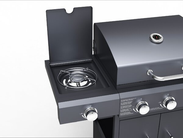 Plynový gril BestBerg BBBQ-28SB / 5 horákov / 14,4 kW / čierna