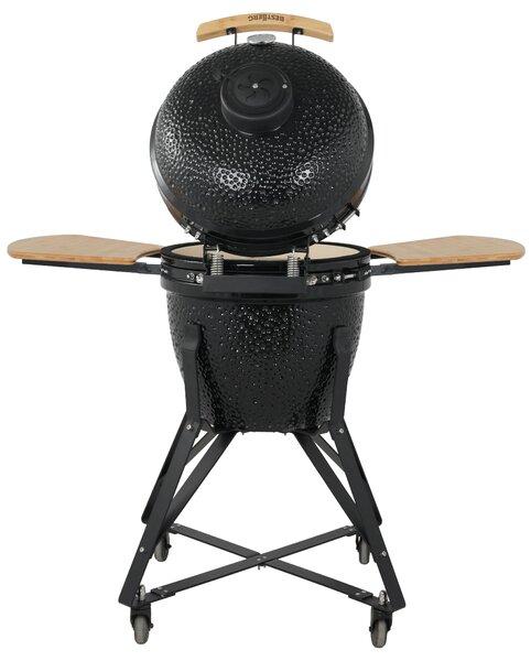 Keramický Kamado BBQ gril BestBerg BBGK-46B / Ø 38,3 cm / čierna