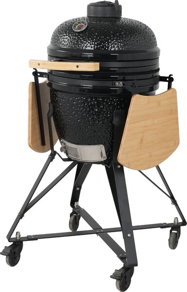 Keramický Kamado BBQ gril BestBerg BBGK-46B / Ø 38,3 cm / čierna