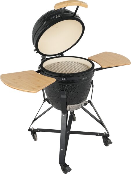 Keramický Kamado BBQ gril BestBerg BBGK-46B / Ø 38,3 cm / čierna