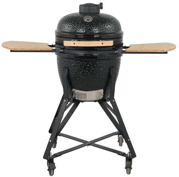Keramický Kamado BBQ gril BestBerg BBGK-46B / Ø 38,3 cm / čierna