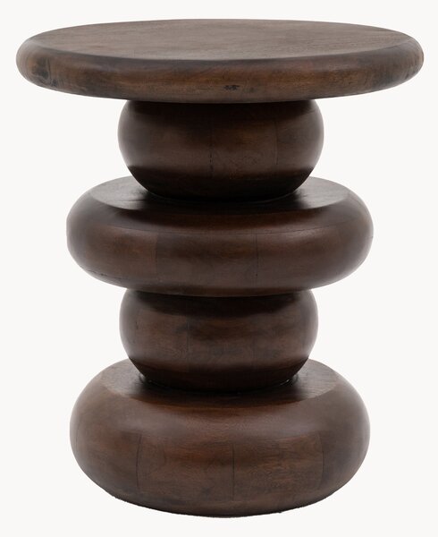 Okrúhly konferenčný stolík z mangového dreva Sculpt