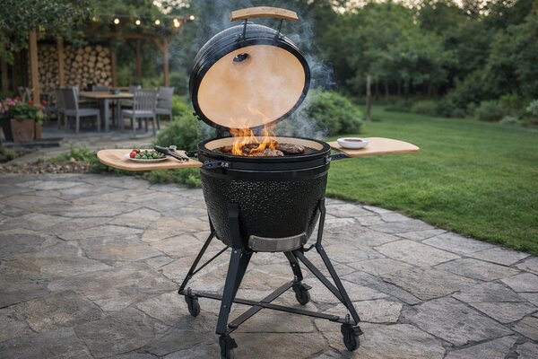 Keramický Kamado BBQ gril BestBerg BBGK-55B / Ø 46 cm / čierna