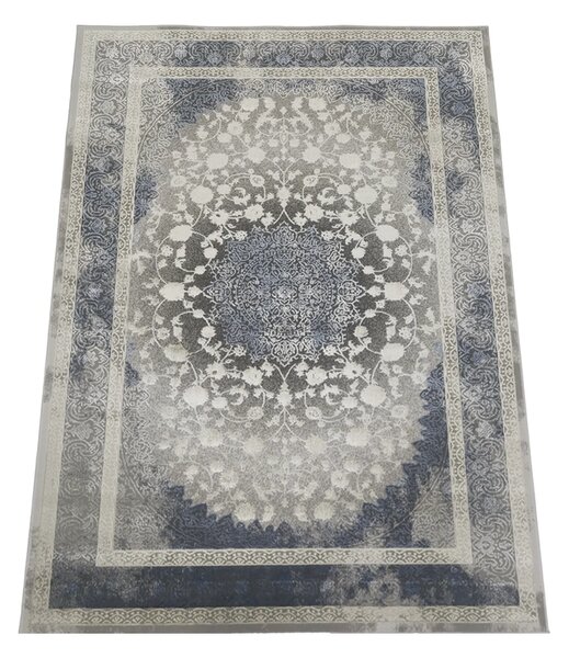 Koberec Deluxe 9091 NAVY – námornícka modrá, obdĺžnikový Rozmer: 60x100 cm