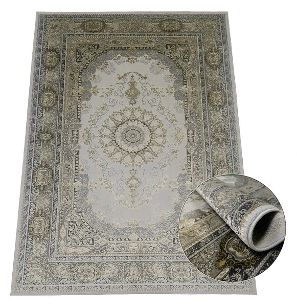Koberec Deluxe 9093 béžový s orientálnym vzorom – obdĺžnikový Rozmer: 60x100 cm