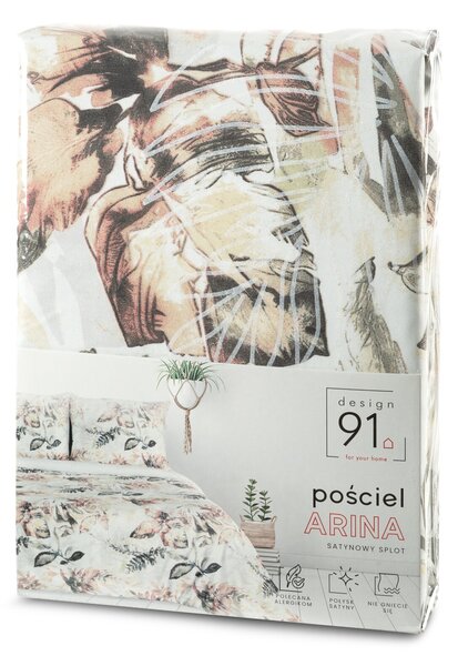 OBLIEČKY Z MIKROVLÁKNA ARINA 160X200 CM, 2 KS 70X80 CM LISTY