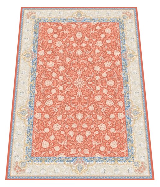 Koberec Miras 1202 červený obdĺžnikový s orientálnym vzorom Rozmer: 150x225 cm
