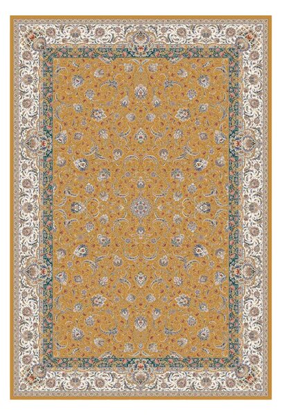 Koberec Sultan 1200 Gold – žltý obdĺžnik s orientálnym vzorom Rozmer: 150x225 cm