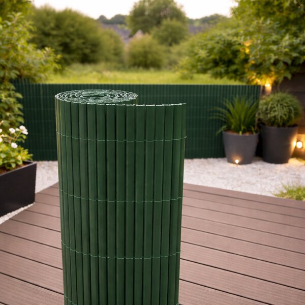 Umělá PVC rákosová rohož/zástěna BestBerg BBGD-13GN / 1 × 3 m / zelená