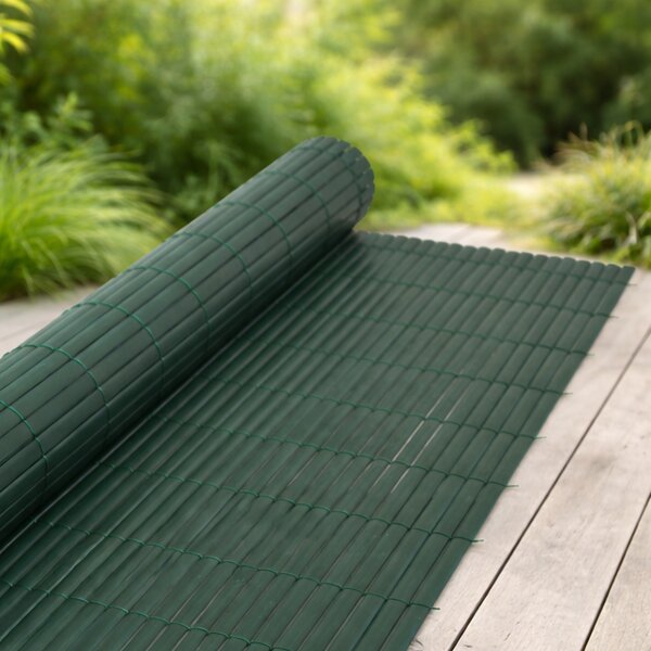 Umelá PVC rákosová rohož/zástena BestBerg BBGD-23GN / 2 × 3 m / zelená