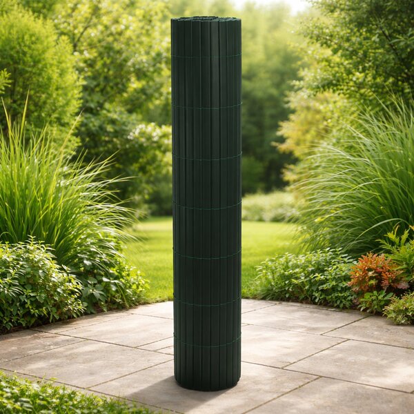 Umělá PVC rákosová rohož/zástěna BestBerg BBGD-13GN / 1 × 3 m / zelená