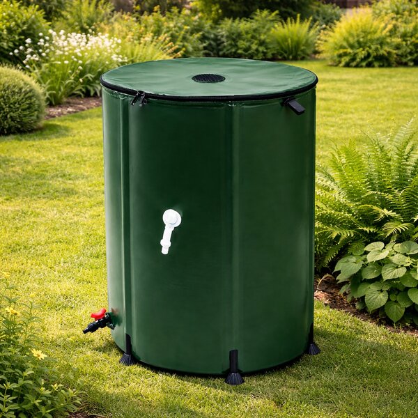 Skladací sud na dažďovú vodu BestBerg BBWT-250 / 250 l / zelená
