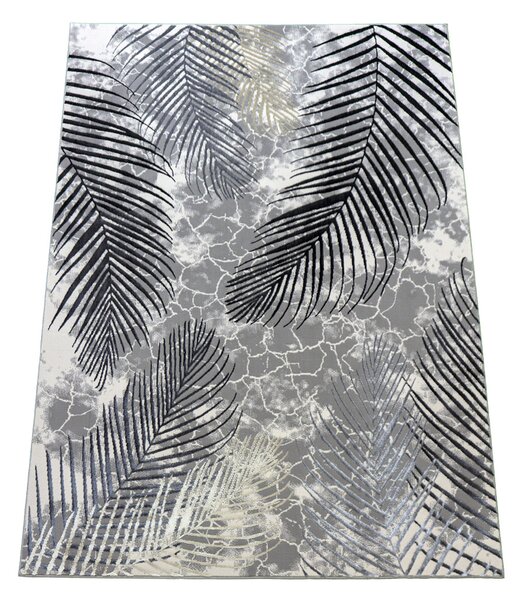 Koberec Esprit 3610 GREY – sivý obdĺžnikový koberec s vzorom Rozmer: 60x100 cm