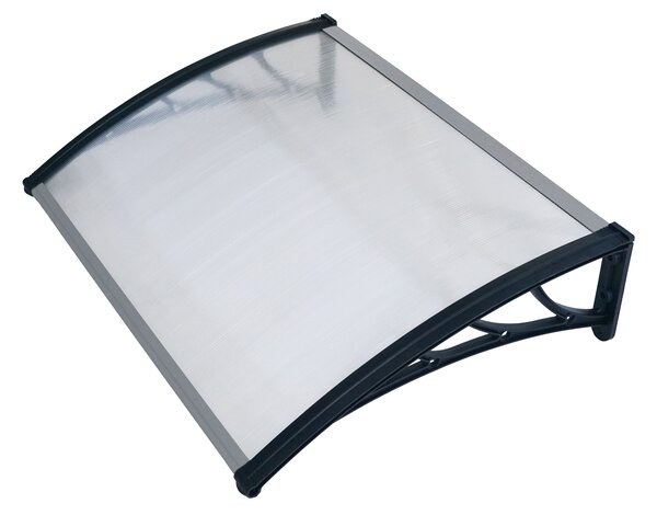 Hliníkový vchodový prístrešok BestBerg BBDA-8012D / 120 × 80 cm / čierna