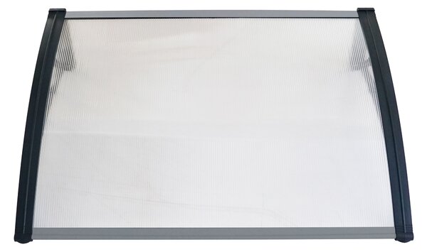 Hliníkový vchodový prístrešok BestBerg BBDA-8012D / 120 × 80 cm / čierna