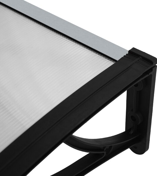Hliníkový vchodový prístrešok BestBerg BBDA-8012D / 120 × 80 cm / čierna